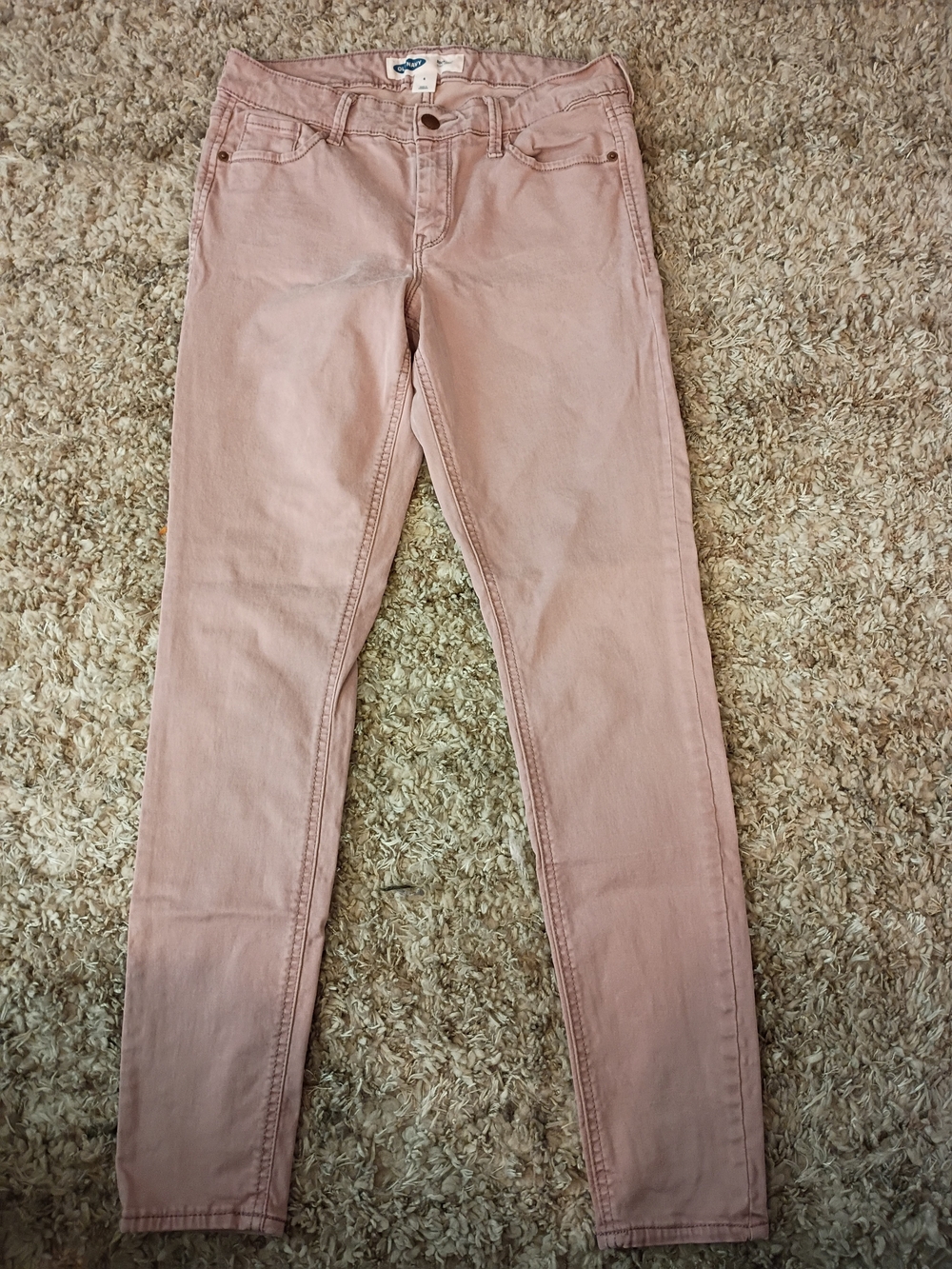 Old Navy Women's Blush Pink Skinny Jeans Size 4 - Picture 5 of 5